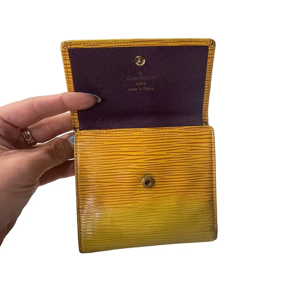 Louis Vuitton vintage Yellow Epi Wallet